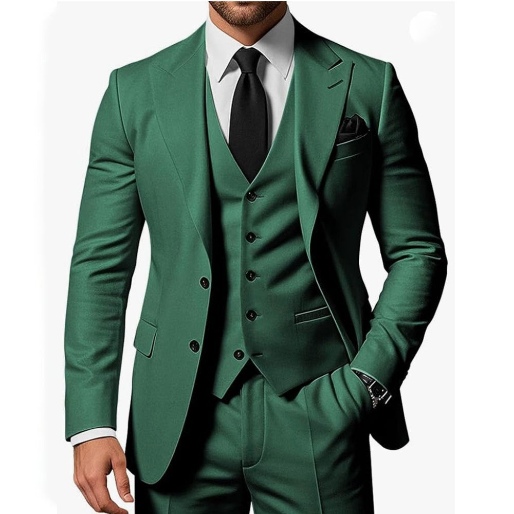 Men’s Three-Piece Business Suit Set