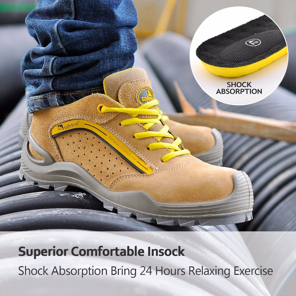 Safety Work Shoes – Cowhide Construction