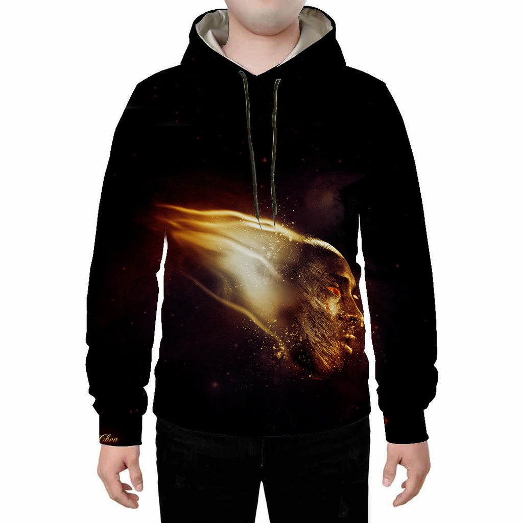 Men’s Tiger Print Digital Hoodie – Long Sleeve Hooded Sweatshirt