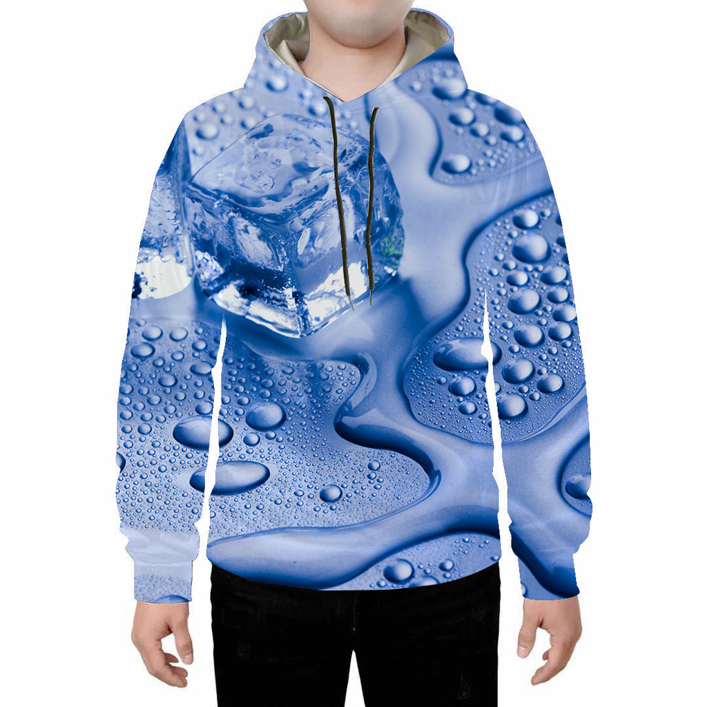 Men’s Tiger Print Digital Hoodie – Long Sleeve Hooded Sweatshirt
