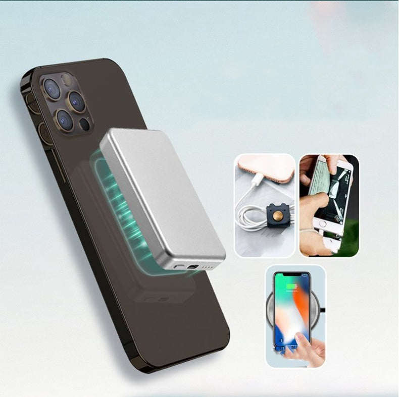 Applicable to iPhone 12 Wireless Magnetic Charging Power Bank – 5000mAh