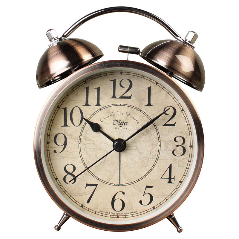 Amazon Hot Selling Explosive Product Electronic Alarm Clock Creative American Retro Quiet Desktop Clock