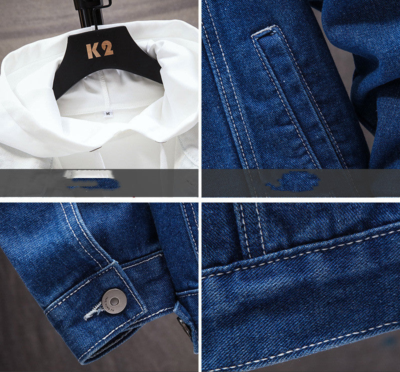Men's Denim Jacket Loose Casual Jacket