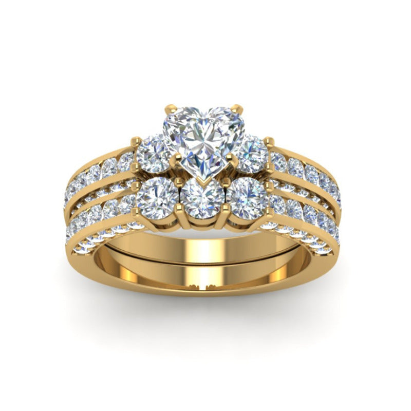 Zircon Gold Dragon Ring – Couple Fashion Ring