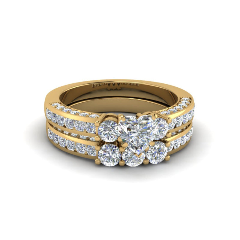 Zircon Gold Dragon Ring – Couple Fashion Ring