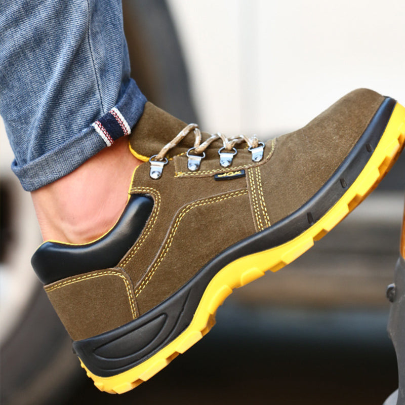 Unisex Comfortable Lightweight Safety Shoes – Anti-Smash Steel Toe Work Shoes