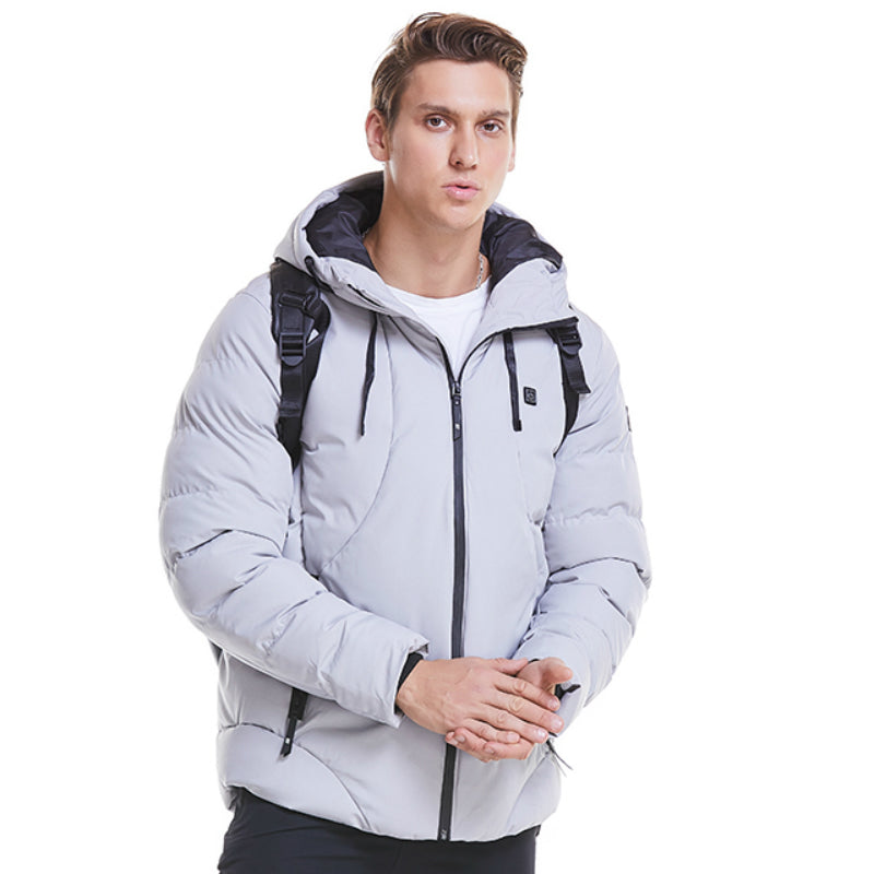 New Men &amp; Women USB Smart Electric Heated Jacket – Winter Thickened Hooded Outdoor Wear (Up to 7XL)