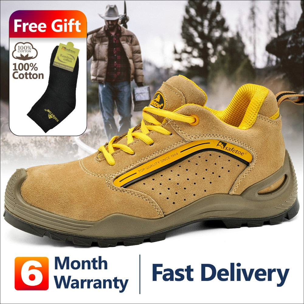 Safety Work Shoes – Cowhide Construction