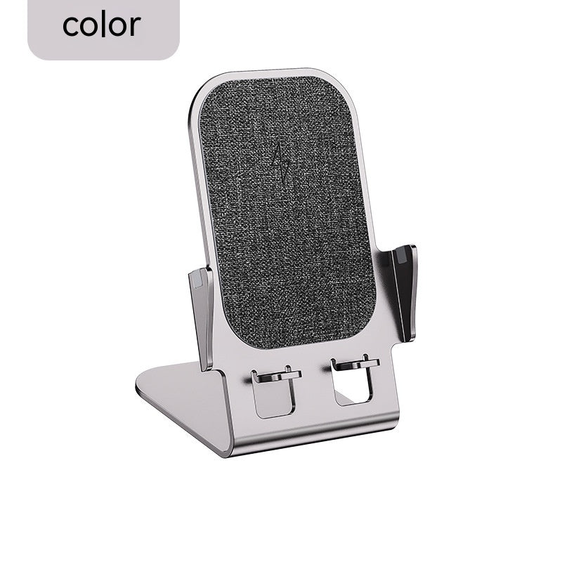 Fast Charging Metal Mobile Desktop Stand with Wireless Charging