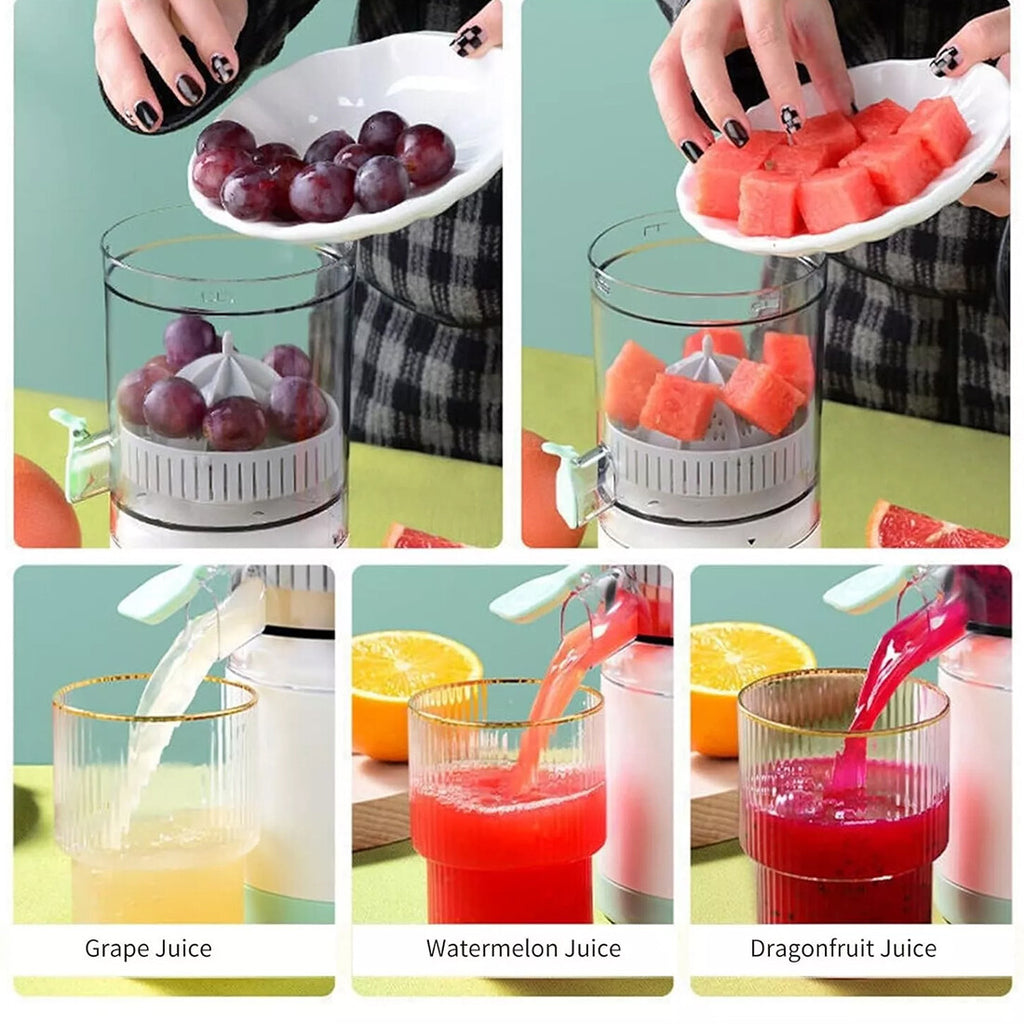 Electric USB Rechargeable Portable Juicer &amp; Fruit Squeezer