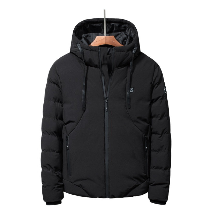 New Men &amp; Women USB Smart Electric Heated Jacket – Winter Thickened Hooded Outdoor Wear (Up to 7XL)