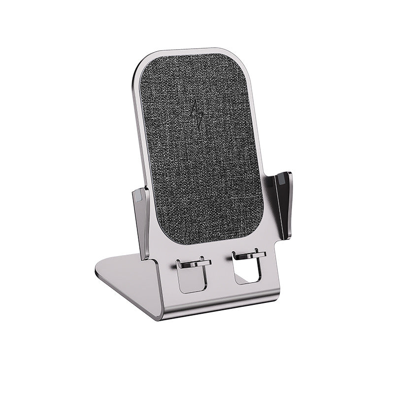 Fast Charging Metal Mobile Desktop Stand with Wireless Charging