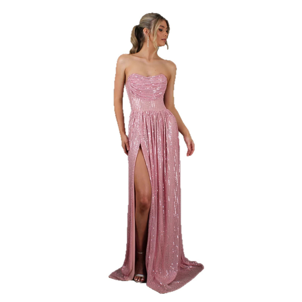 Sequin Maxi Prom Dress