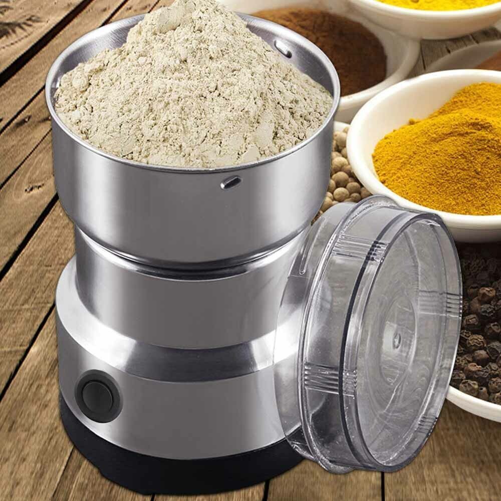 Electric Coffee Grinder Grinding Milling Nut Bean Spice Matte Blade Blender UK