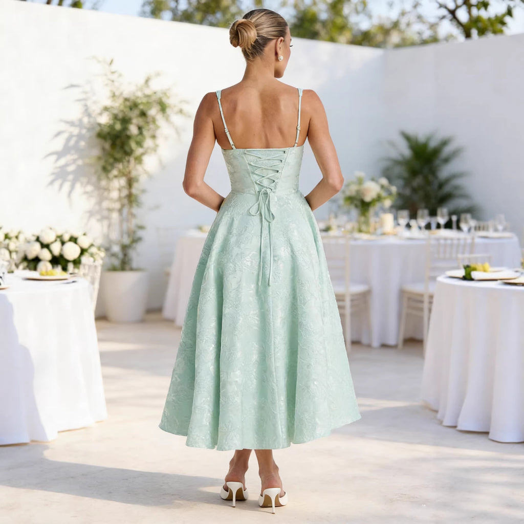 Women's Sleeveless High-Waist Mid-Maxi Dress