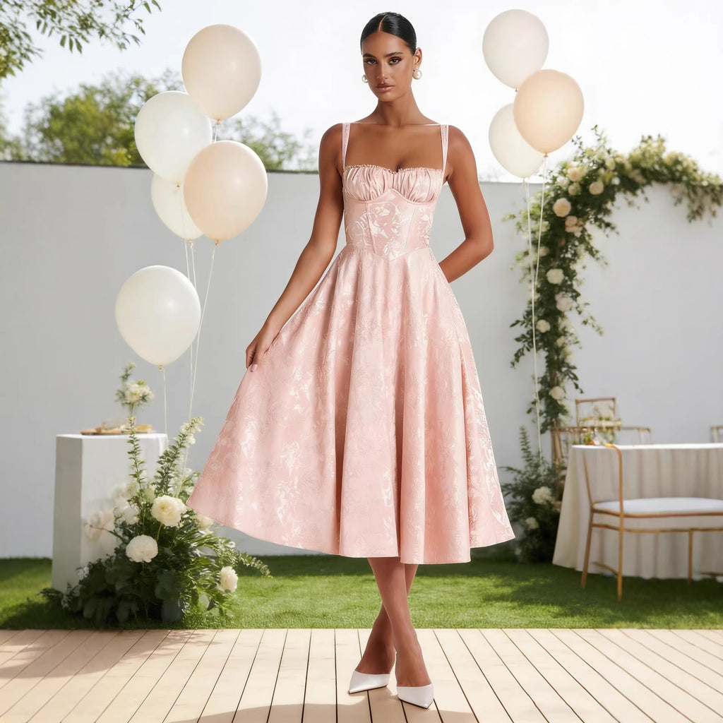 Women's Sleeveless High-Waist Mid-Maxi Dress