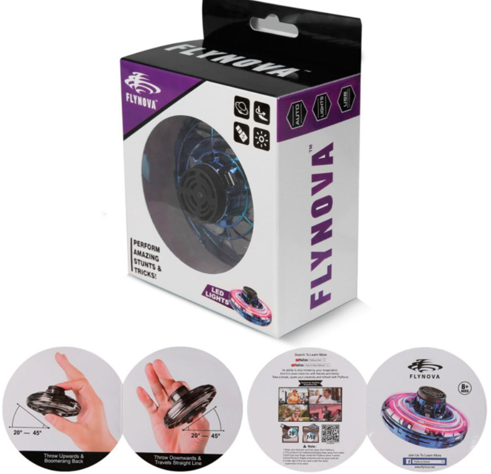 Mini Fingertip Gyro LED Flying Toy