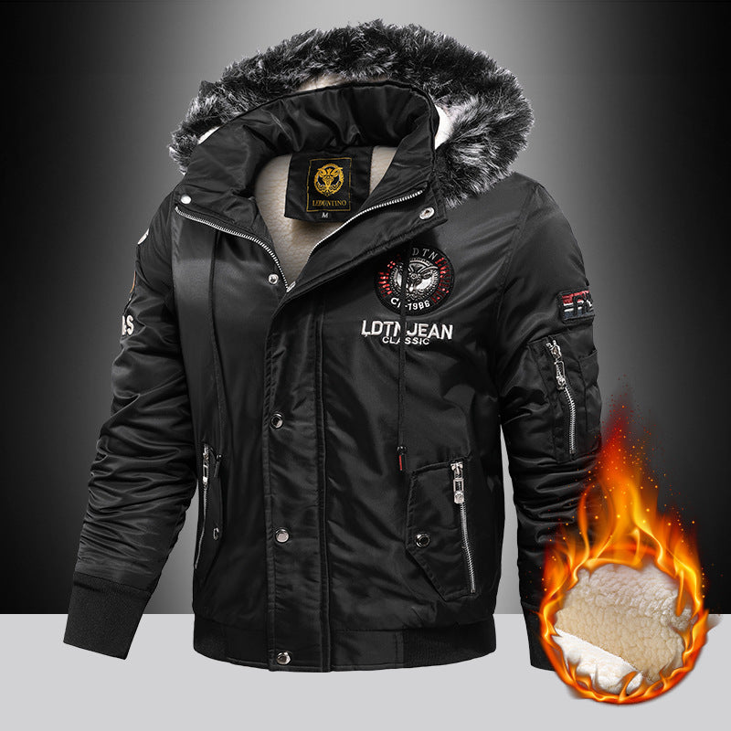 Men's Thick Hooded Casual Jacket