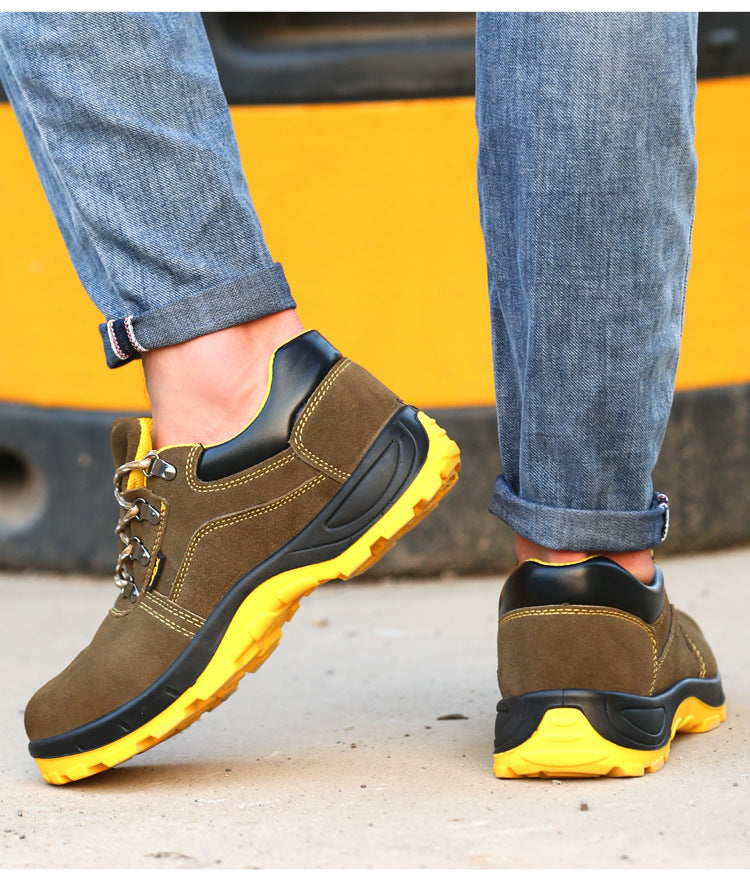 Unisex Comfortable Lightweight Safety Shoes – Anti-Smash Steel Toe Work Shoes