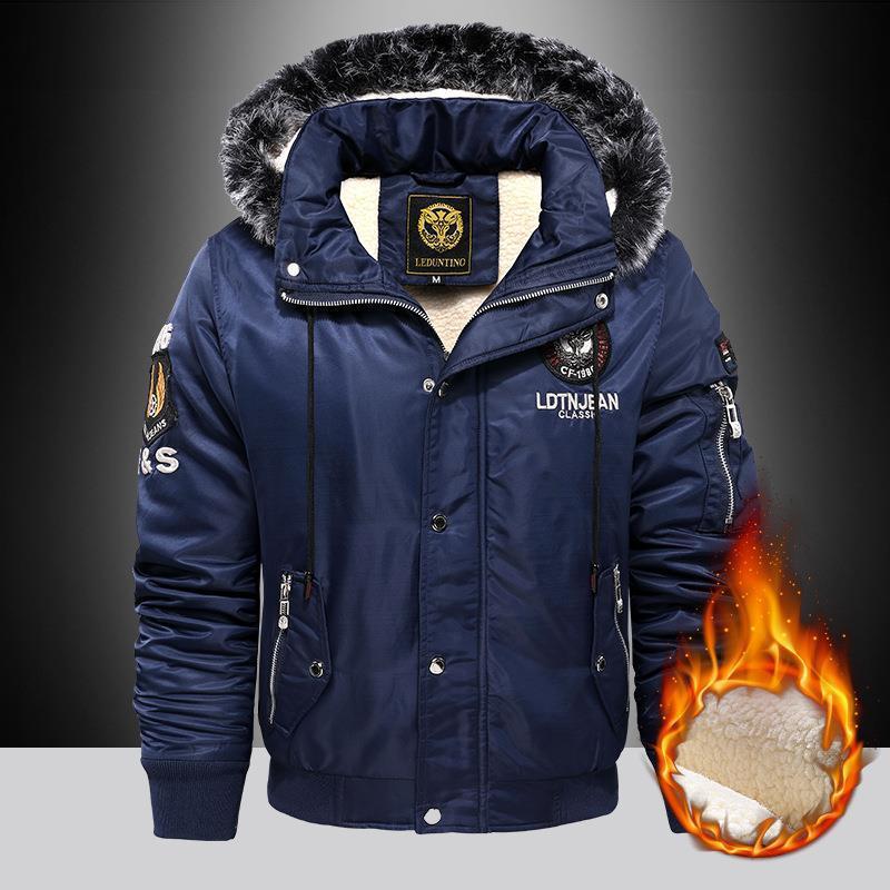 Men's Thick Hooded Casual Jacket
