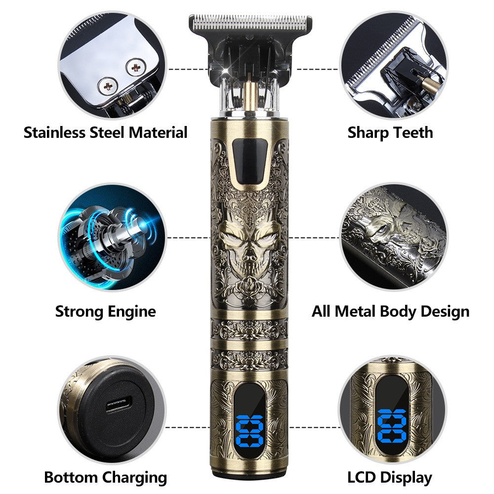 Beard Trimmer Hair Clippers Men's Shaver Cordless Hair Cutting Kit Barber Shaving Machine USB Rechargeable