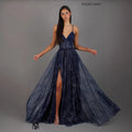Elegant Spaghetti Strap X-Back High Waist Maxi Dress
