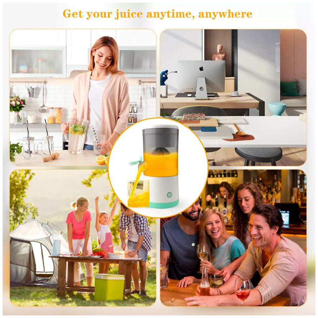 Electric USB Rechargeable Portable Juicer &amp; Fruit Squeezer