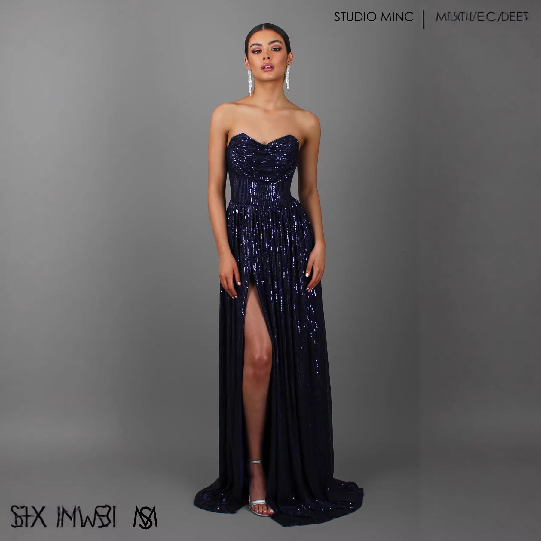 Sequin Maxi Prom Dress