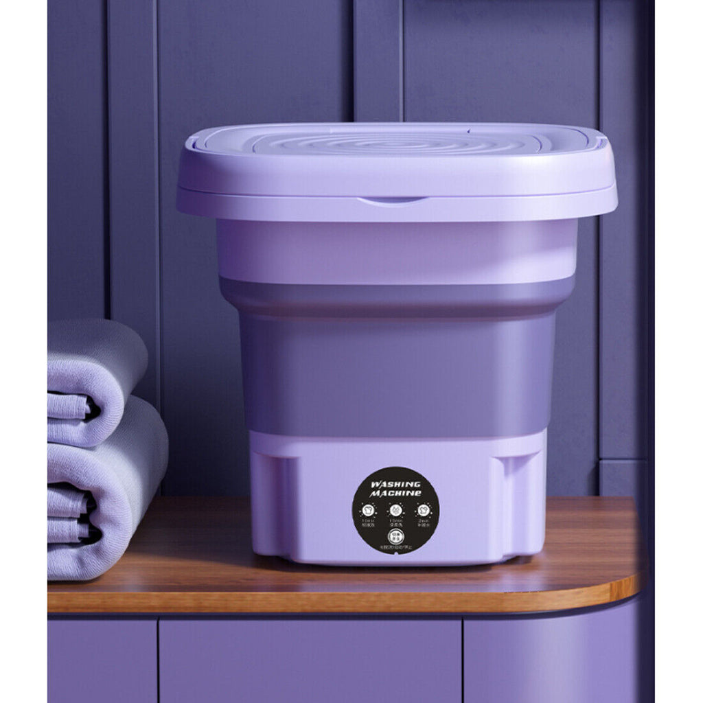 8L Portable Washing Machine Mini Washer Foldable Washer And Spin Dryer Travel UK