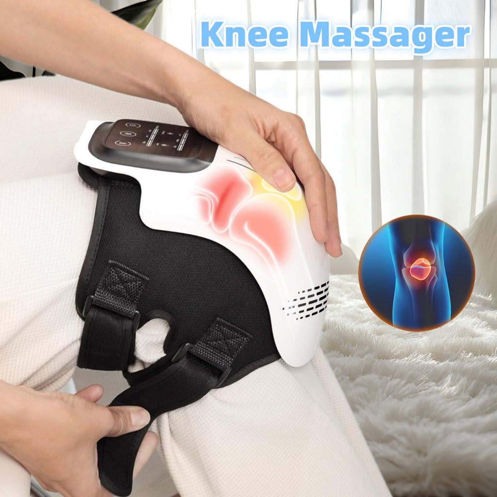 Intelligent Rechargeable Knee Massager with Heating & Vibration