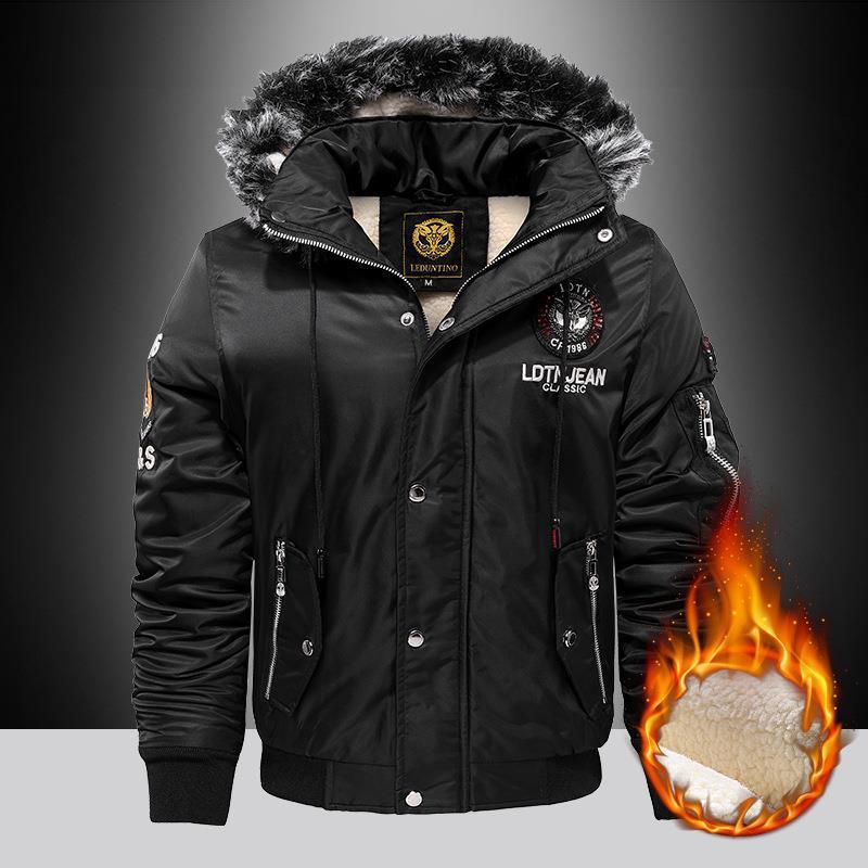 Men's Thick Hooded Casual Jacket