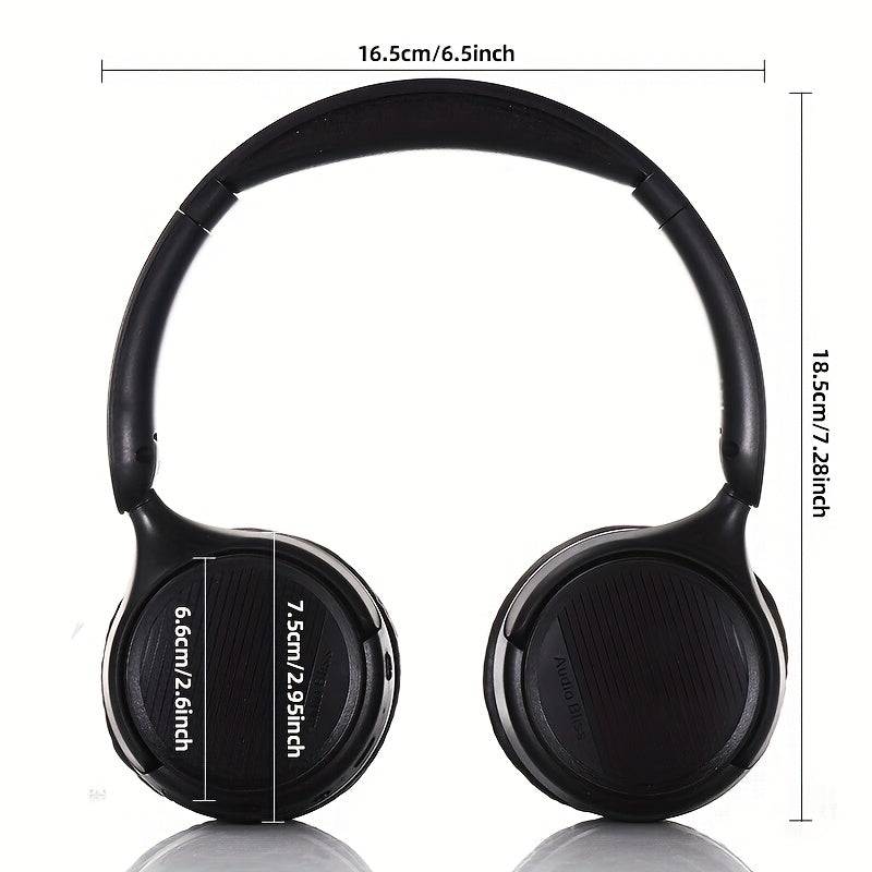 New Retro Wireless Over-ear Wireless Headphones With Microphone, High-quality Gaming Headphones, 30-hour Playback Time, Memory Foam Ear Cups, Button Control, Extendable And Adjustable, Suitable For Tr