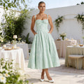 Women's Sleeveless High-Waist Mid-Maxi Dress