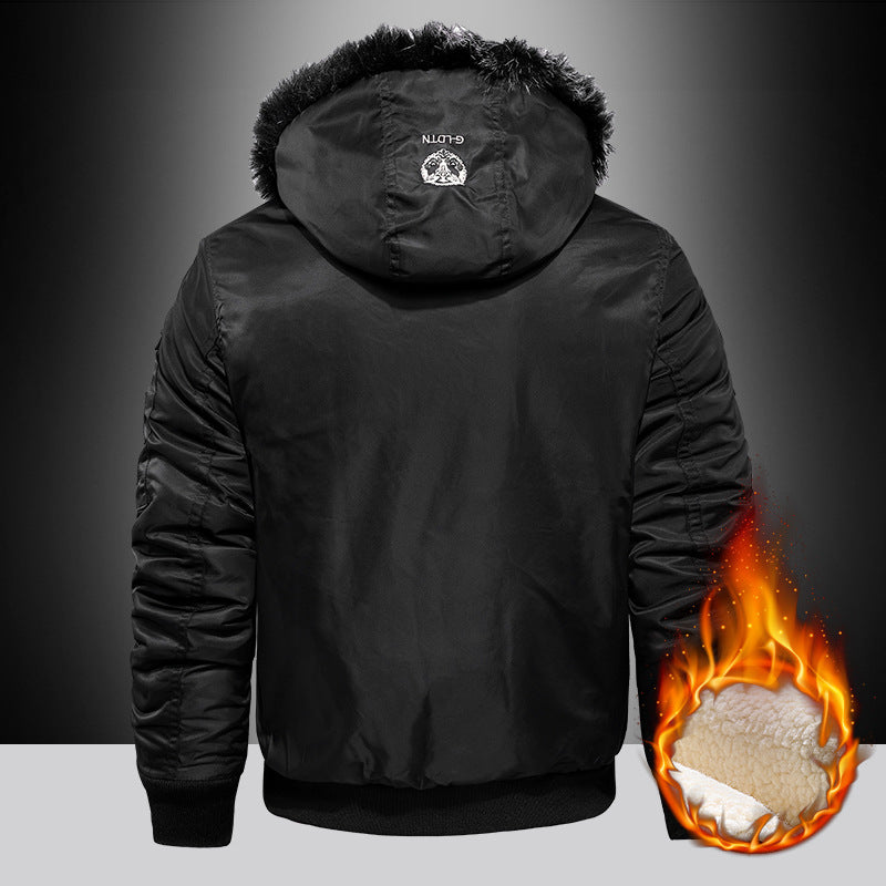 Men's Thick Hooded Casual Jacket