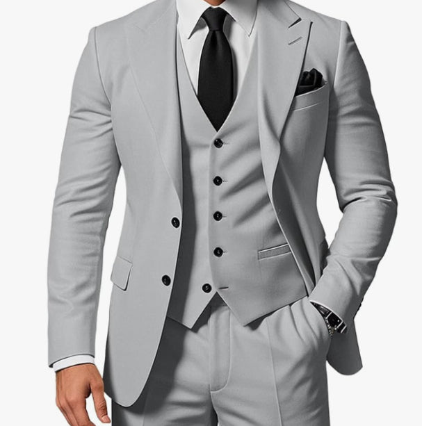 Men’s Three-Piece Business Suit Set