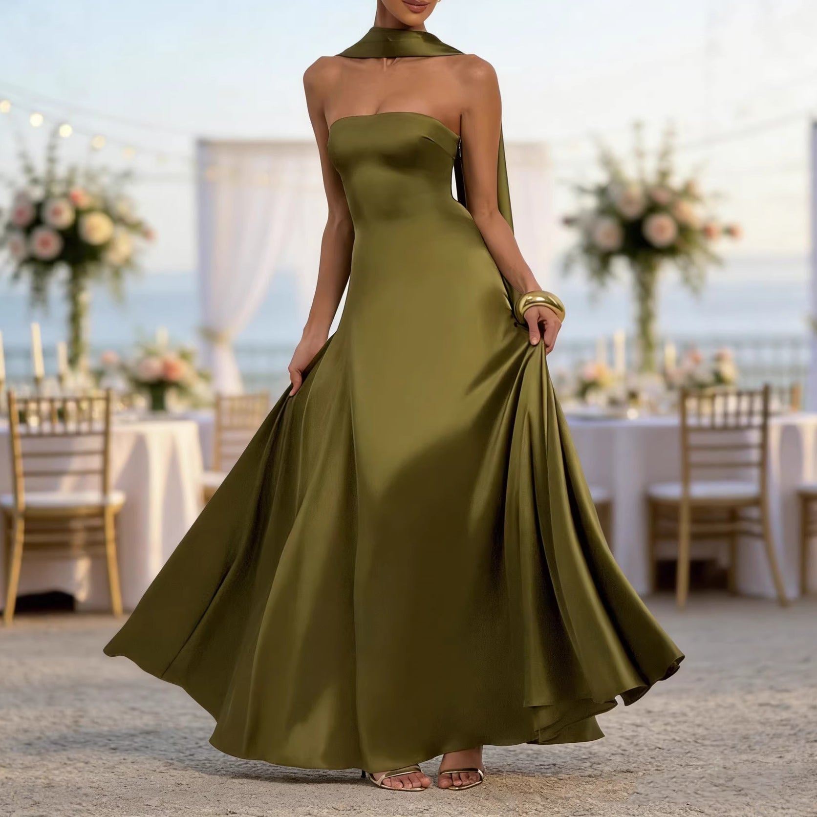 Women's Sleeveless Maxi Dress
