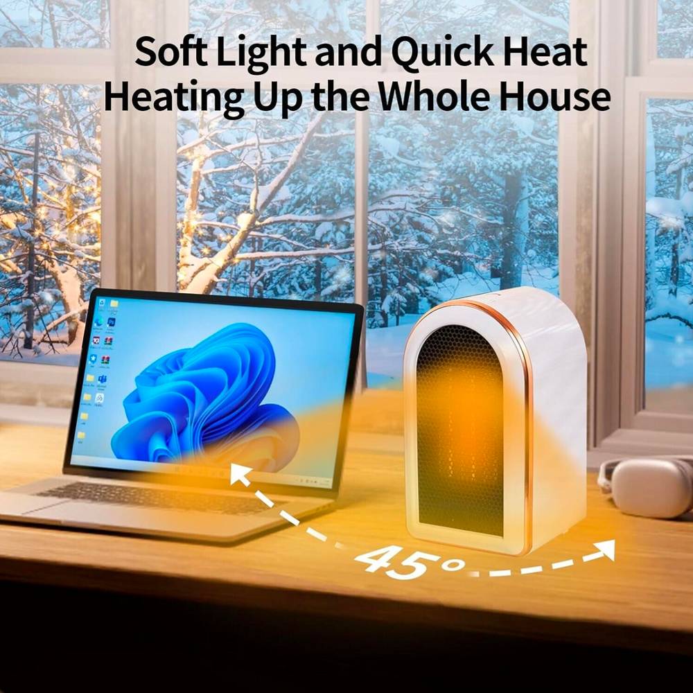 Electric Portable Space Heater Fan Heater Low Energy UK Plug