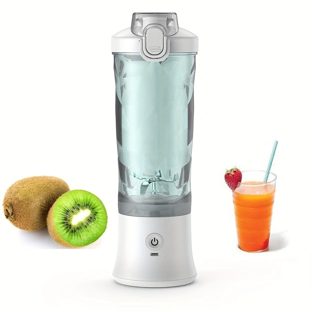 Portable Blender 600ML Electric Juicer – USB Rechargeable Smoothie Mixer