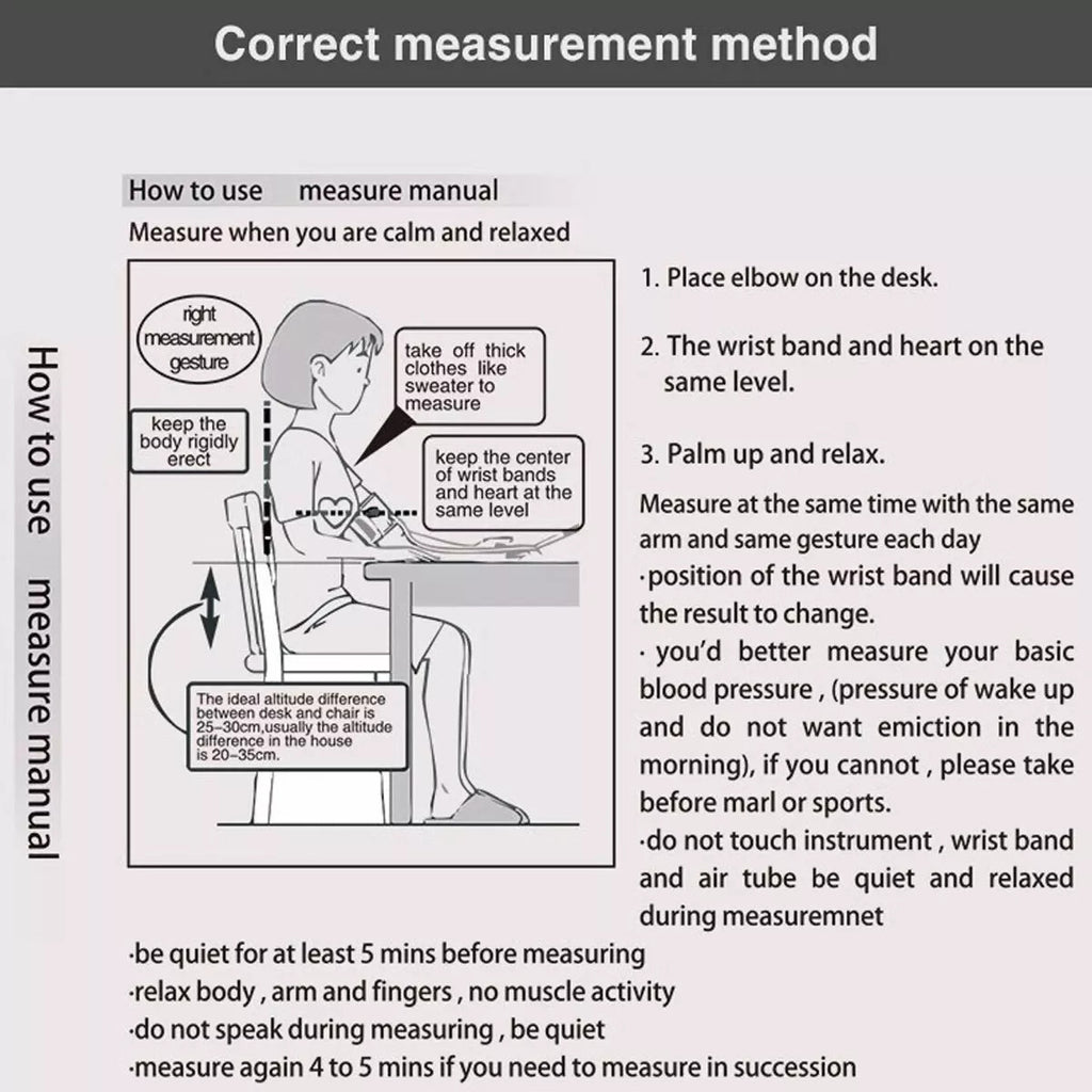 2025 Digital Automatic Blood Pressure Monitor – Upper Arm BP Machine with Heart Rate Monitor (UK)