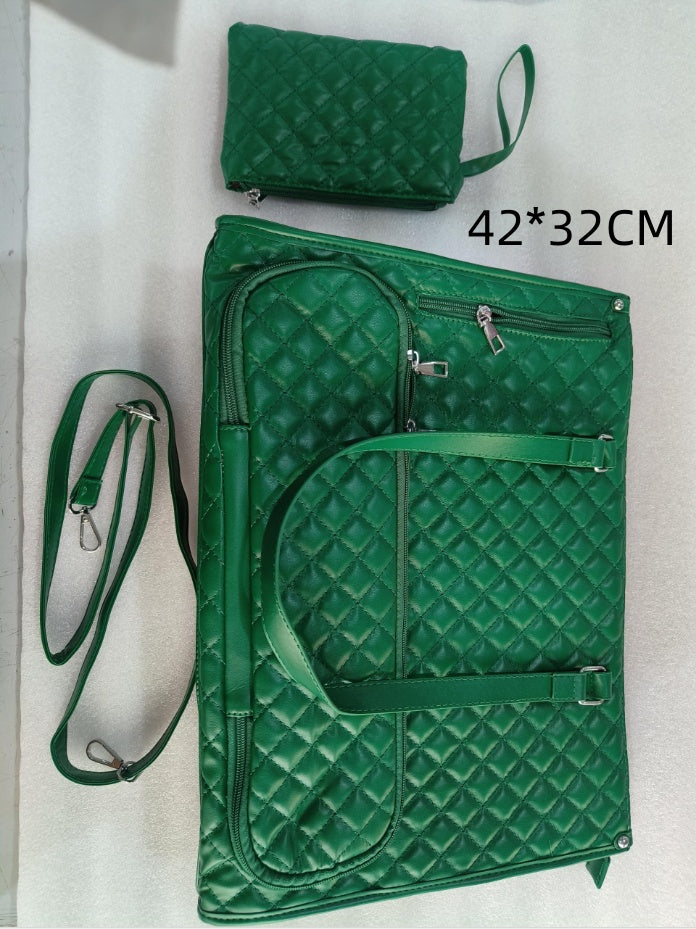 Women's Quilted Lunch Tote Bag with Large Capacity Storage