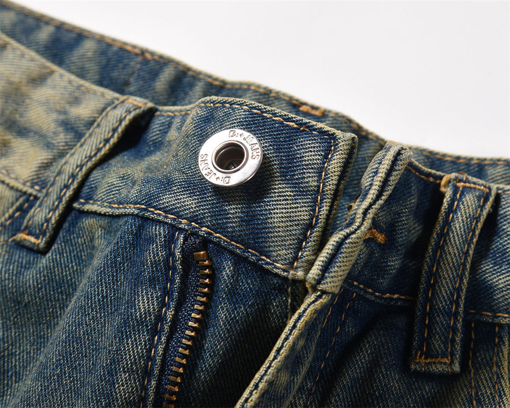Men's Fashion Pocket Denim Jeans