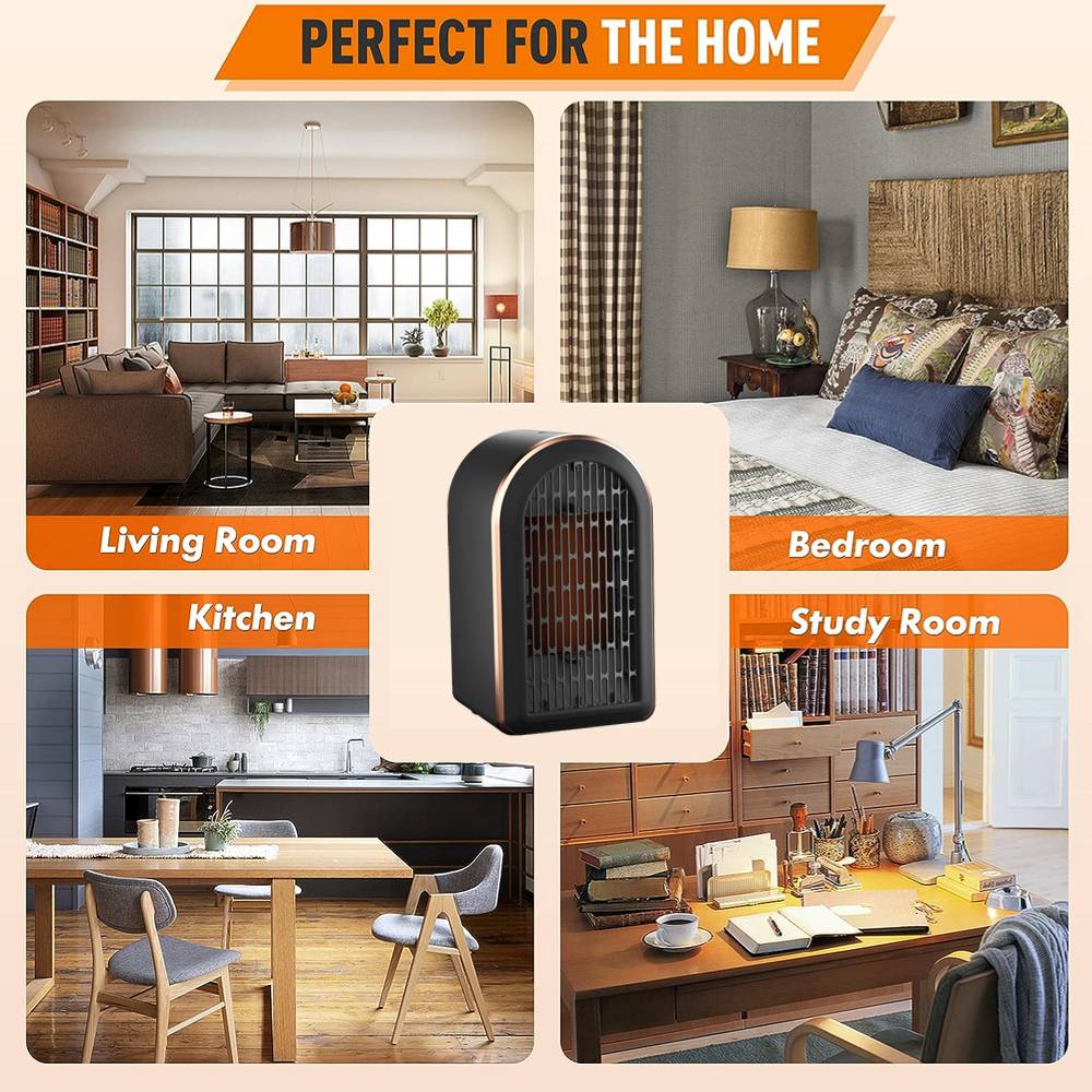 Electric Portable Space Heater Fan Heater Low Energy UK Plug