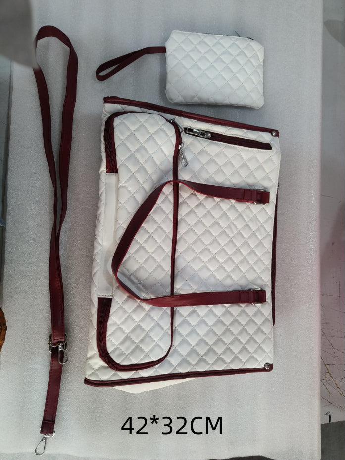 Women's Quilted Lunch Tote Bag with Large Capacity Storage