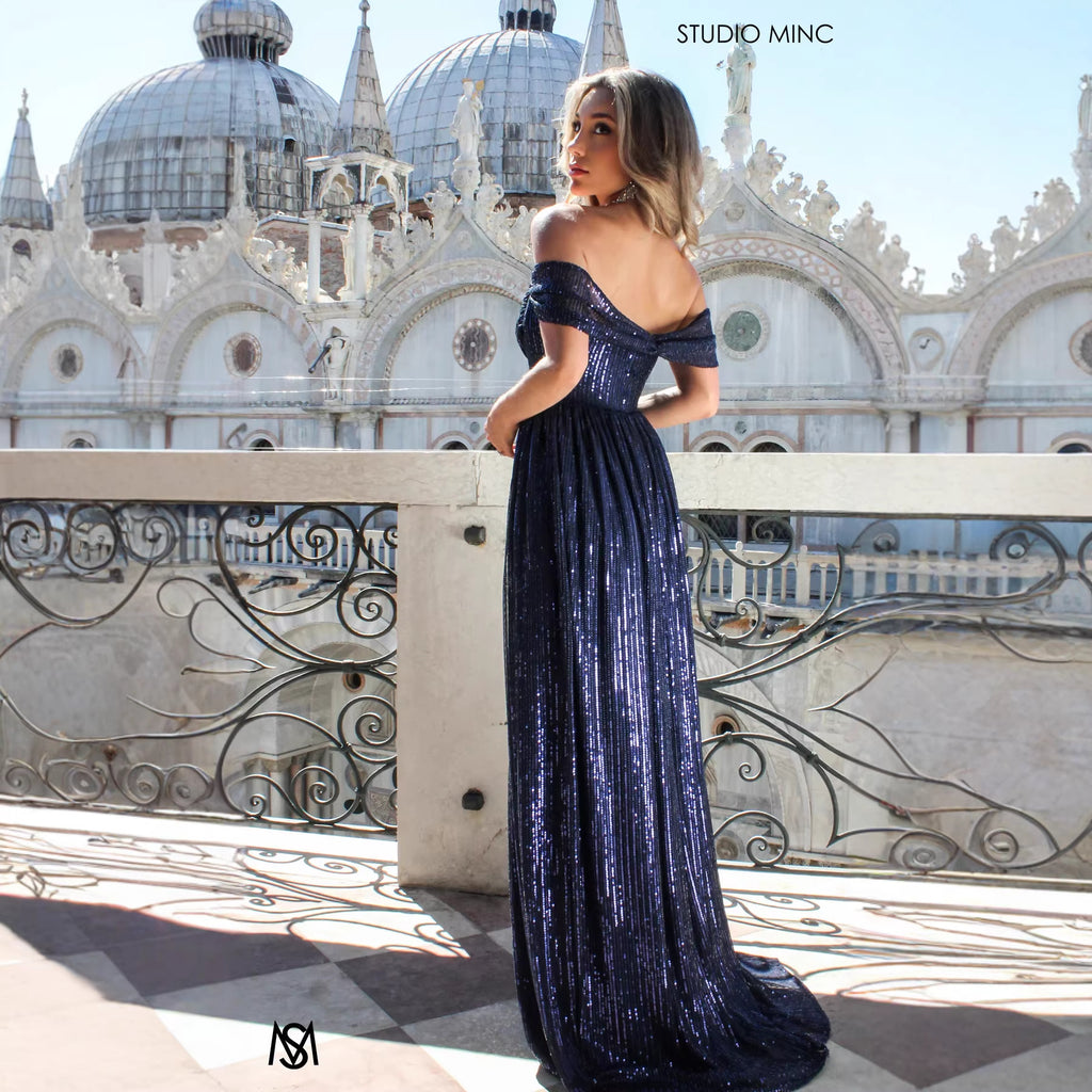 Sequin Maxi Prom Dress