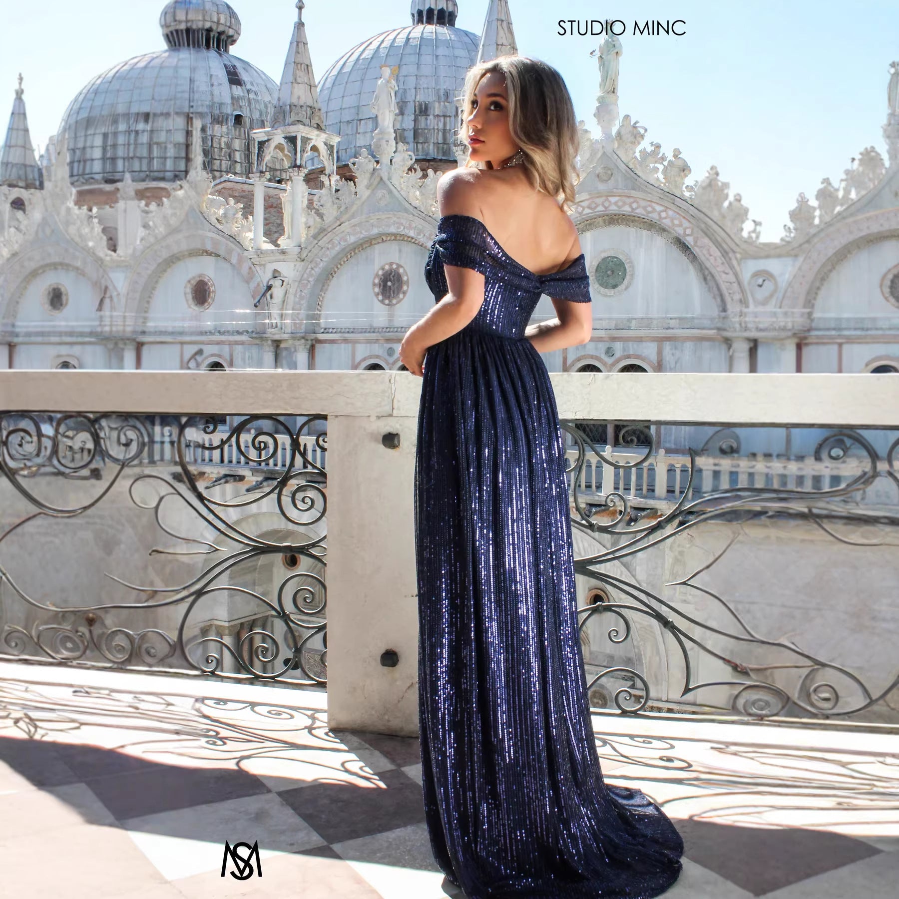 Sequin Maxi Prom Dress