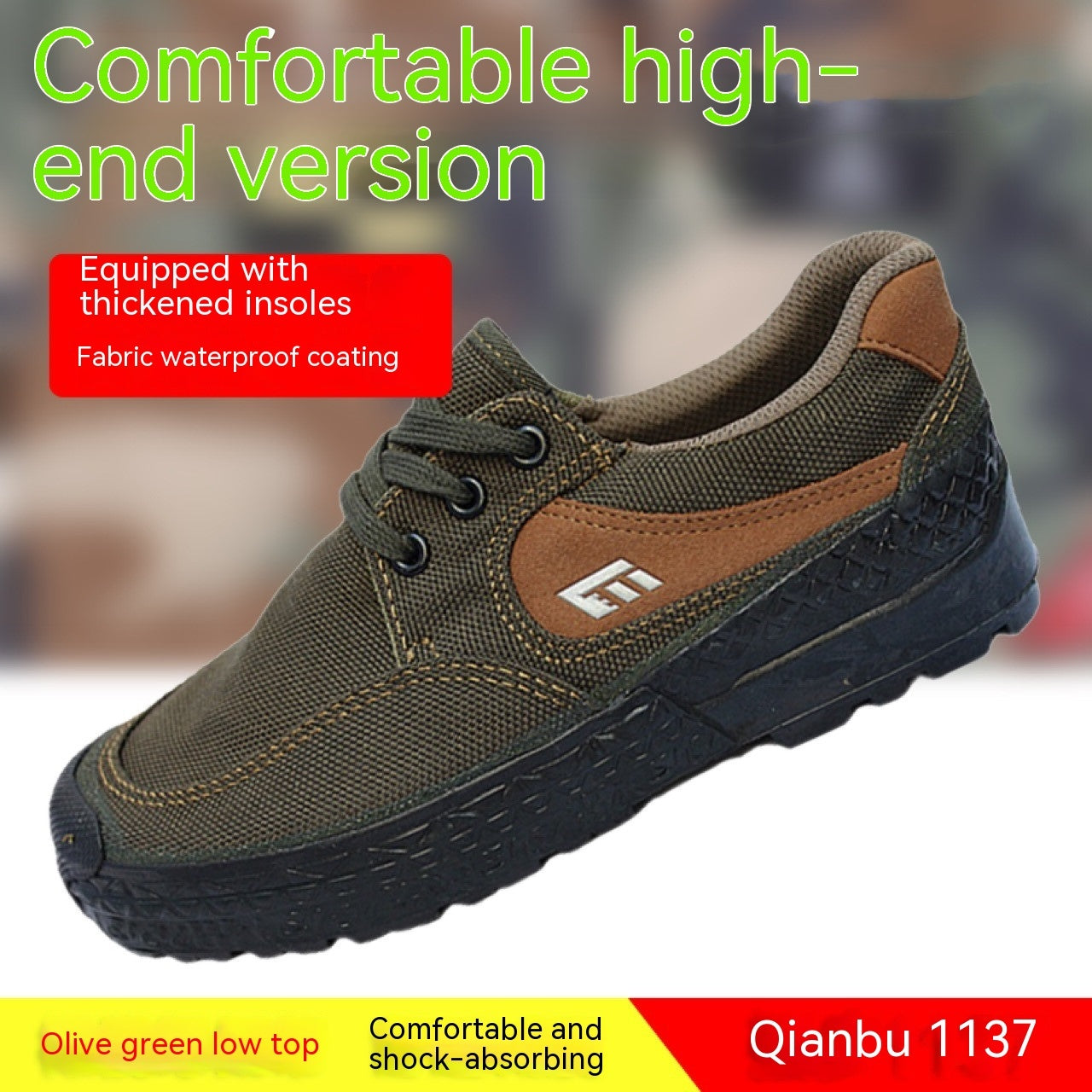 Anti Slip And Breathable Canvas Safety Shoes
