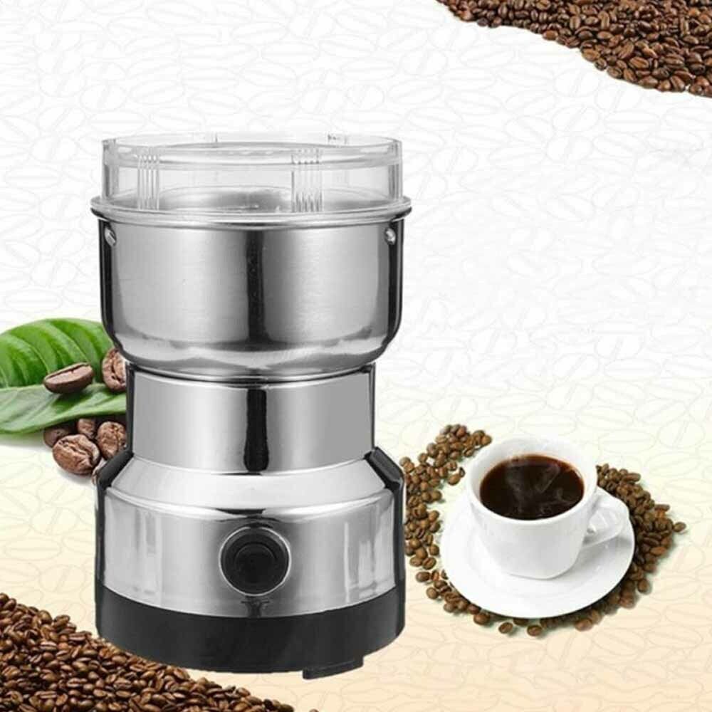 Electric Coffee Grinder Grinding Milling Nut Bean Spice Matte Blade Blender UK