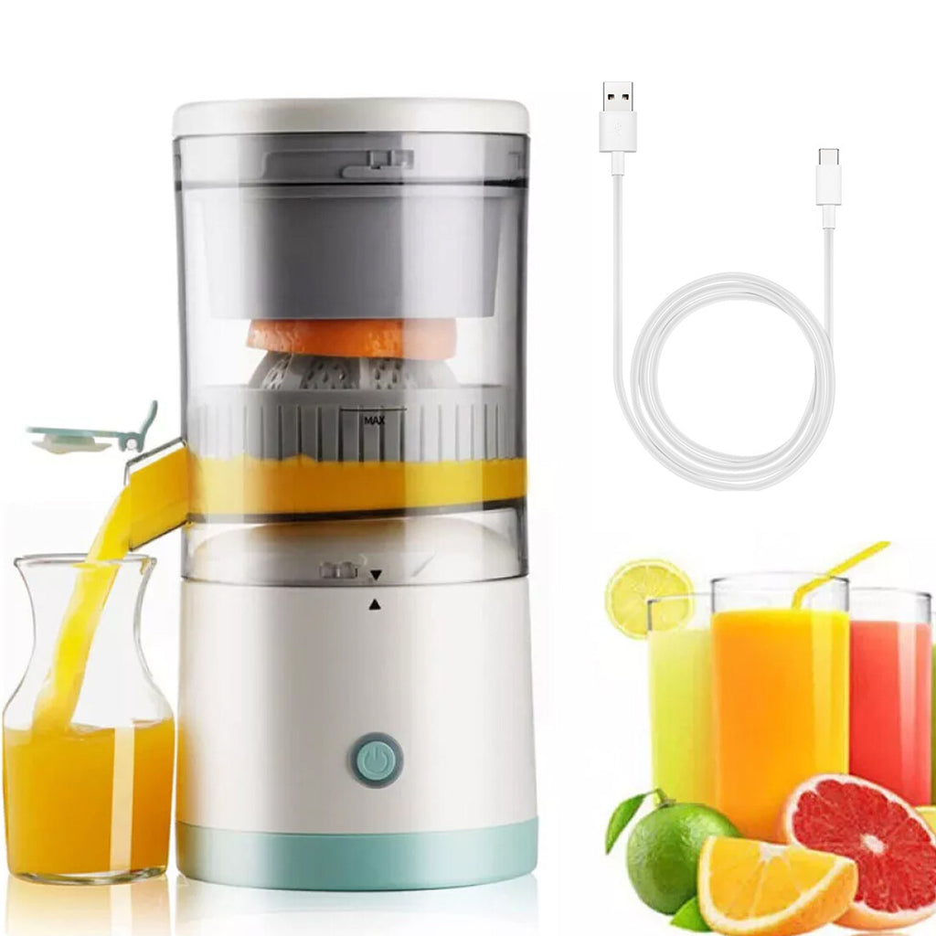 Electric USB Rechargeable Portable Juicer &amp; Fruit Squeezer