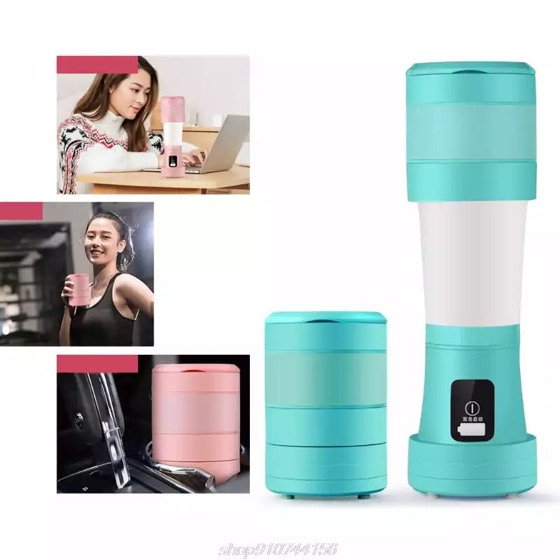 450ML Mini Portable Blender Mixer – USB Rechargeable Smoothie Juicer