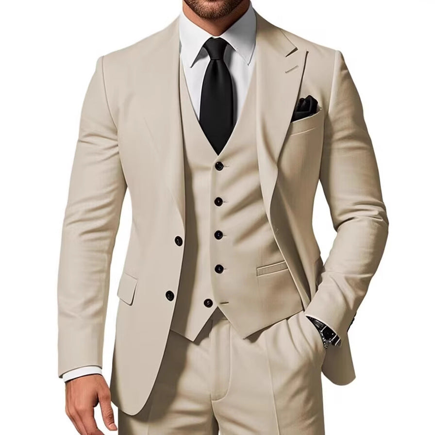Men’s Three-Piece Business Suit Set
